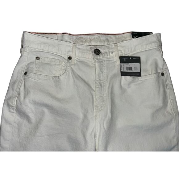 Eddie Bauer Women's Size 6 Slightly Curvy High Rise Stovepipe Jeans White - Picture 3 of 6